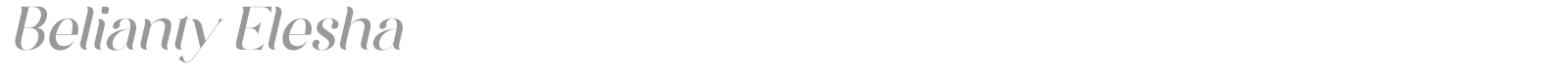 Belianty Elesha font preview